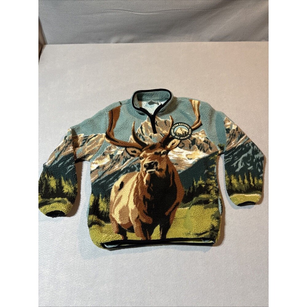 Grand Teton National Park See America 1/4 Zip Pullover Youth Size 10-12